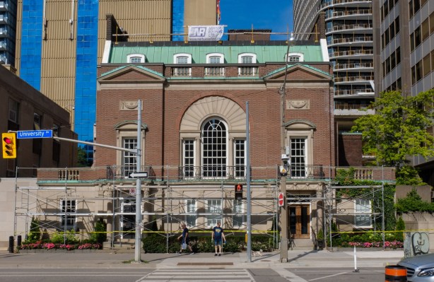 armoury building on University Ave