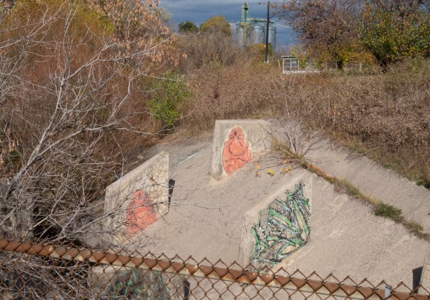 graffiti on concrete sides of west highland creek