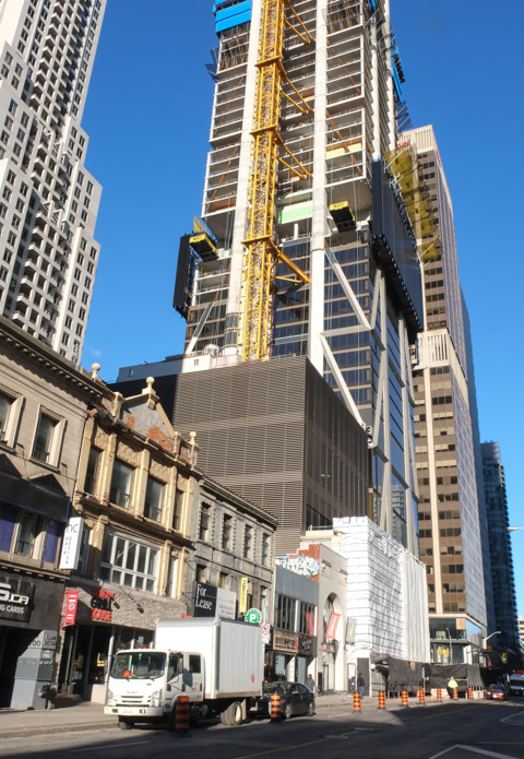 looking north up yonge street towards bloor