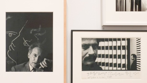 at art gallery of ontario, exhibit of black and white portraits by arnold newman, 2 photos