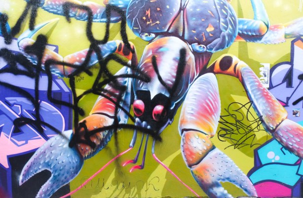 blue crab mural by nick sweetman