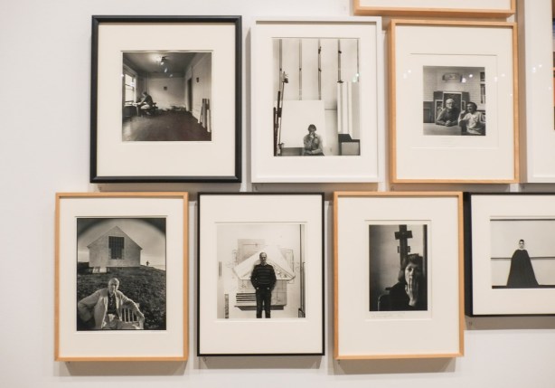 on wall at art gallery of ontario, black and white portrait by Arnold Newman, 6 photos