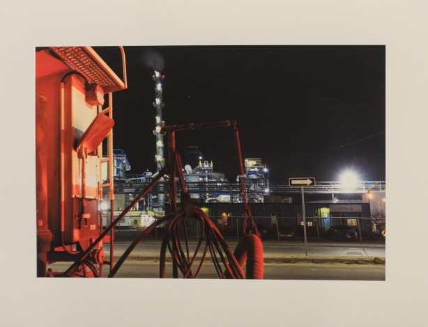 photograph by Jude Marion of an industrial part of hamilton ontario at night