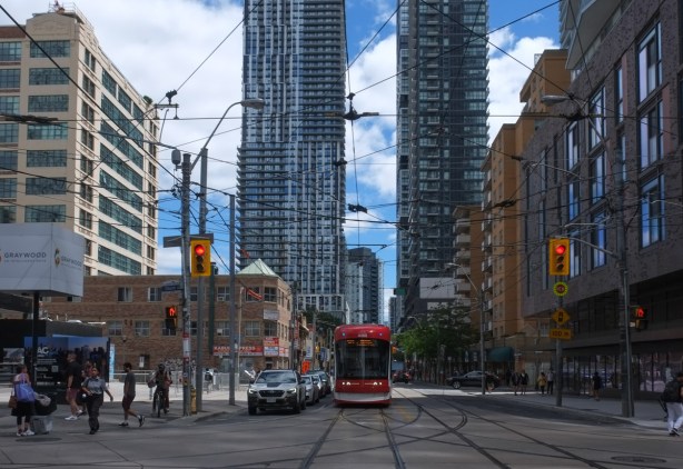looking south on church street