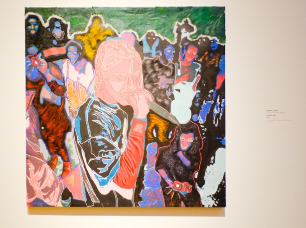 painting on a gallery wall by Amani Lewis