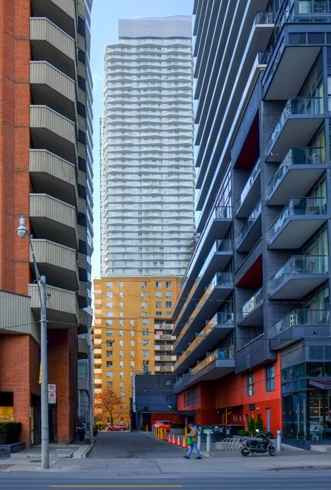 tall condos, new development, downtown