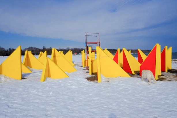 peak, an art installation at woodbine beach