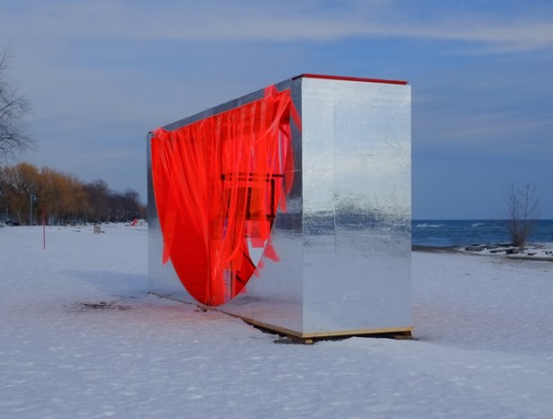 slice of sun, an art installation at woodbine beach