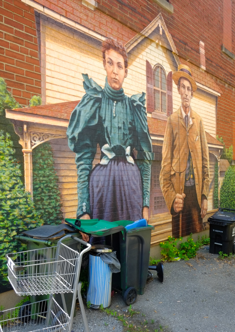 one of the Islington heritage murals