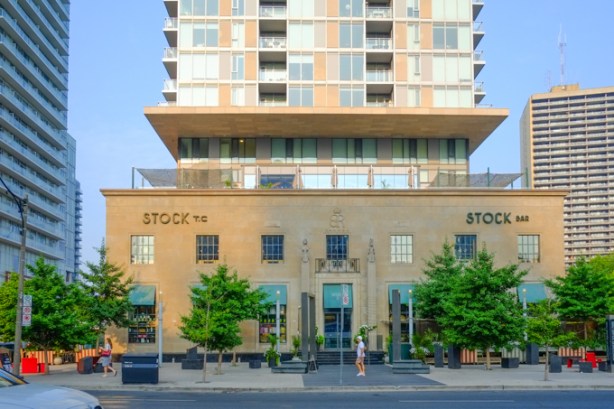 old post office on Yonge street, is now the bottom part of a new condo development