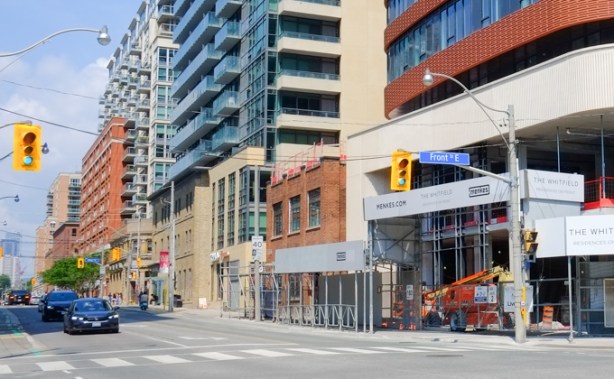 northeast corner of Front and Sherbourne streets
