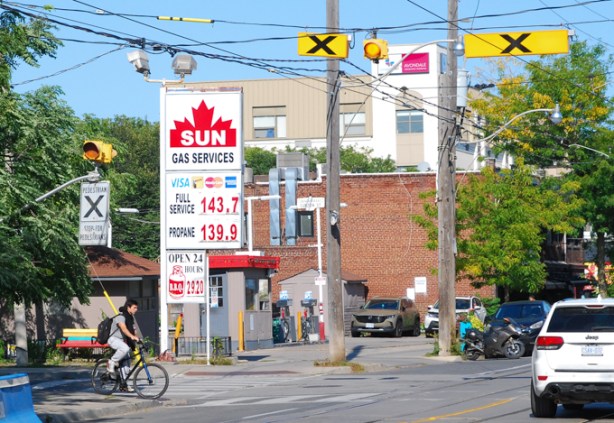 sun gas services station on queen street east