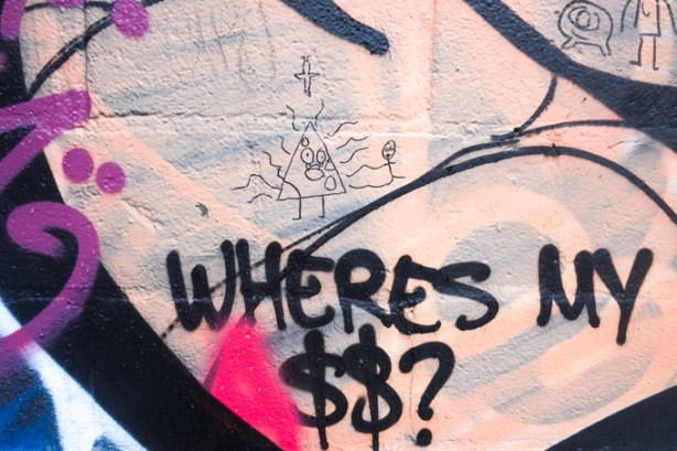 graffiti where is my $$
