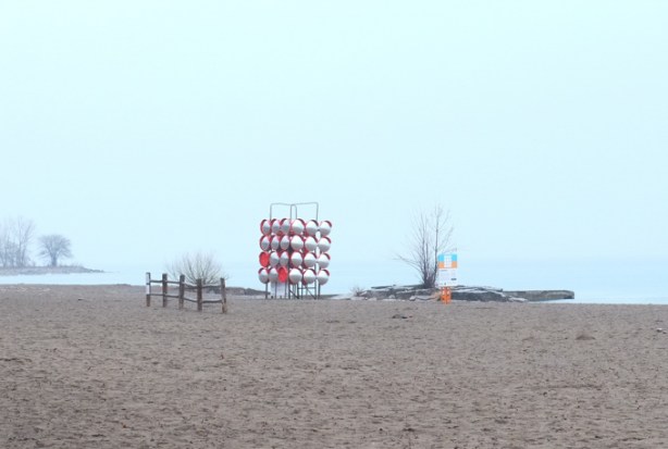 winter stations, chimera art installation, a large cube made of convex circular mirrors