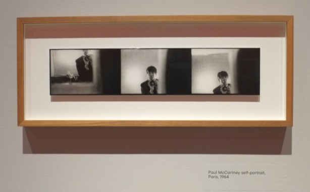 Paul McCartney self portraits, series of 3 black and whites, taken in Paris in 1964