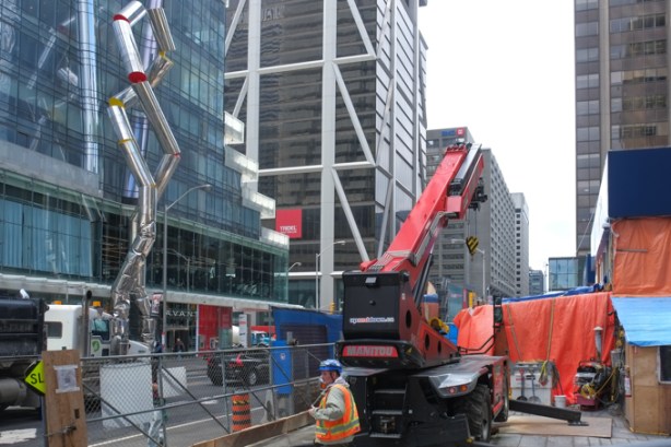 construction on Bloor street near Yonge