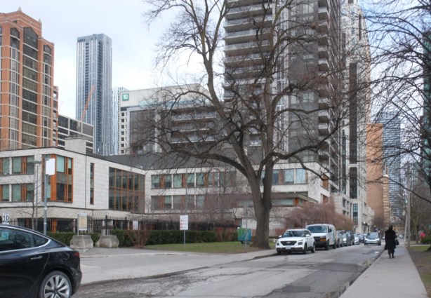 looking east on Charles street east