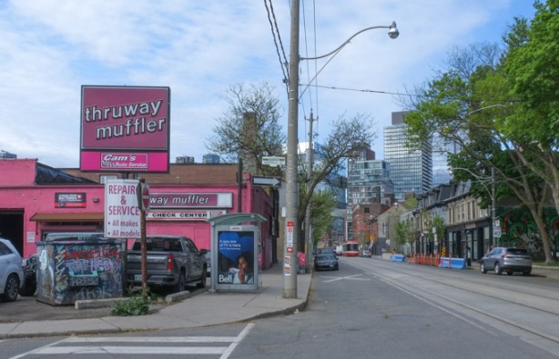 looking west on king from Sackville