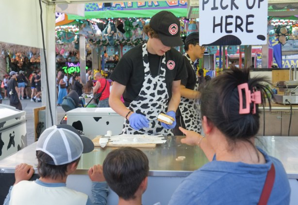 ice cream waffle sandwiches at the canadian national exhibition