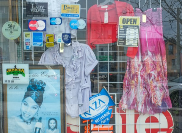 merchandise in a store window