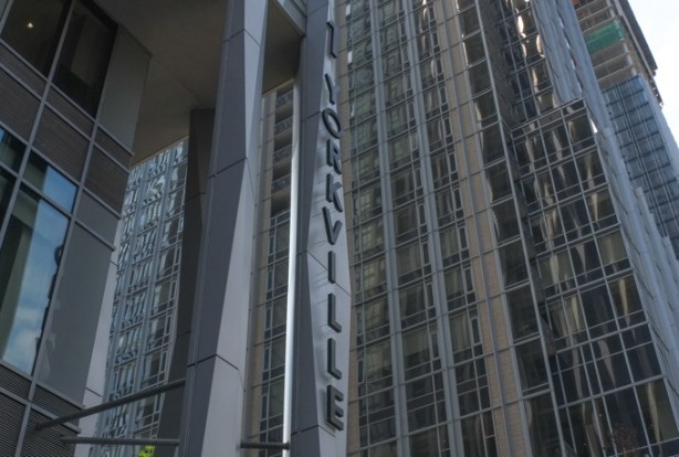 sign on condo at 1 Yorkville