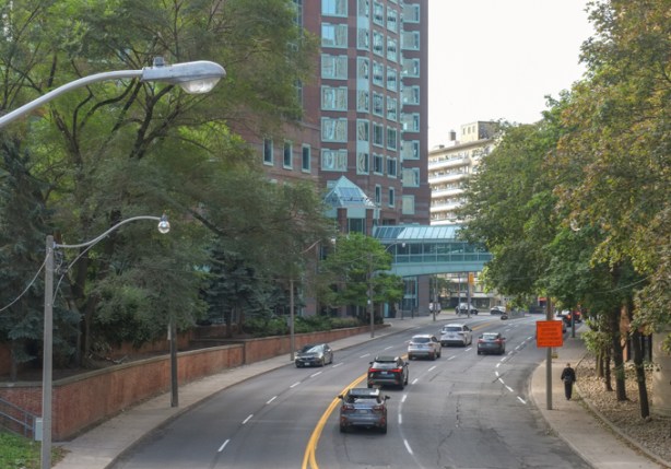 Mount Pleasant Avenue as it passes south of Bloor